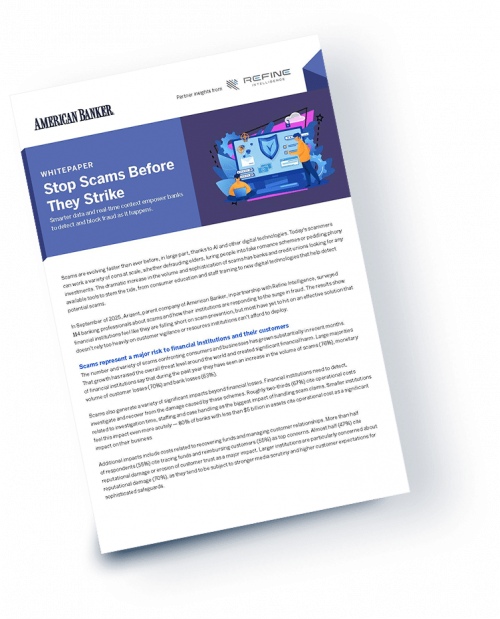American Banker White Scams Paper Thumbnail